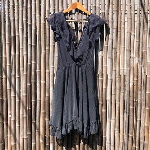 Flowy Polka dot Ruffle Dress